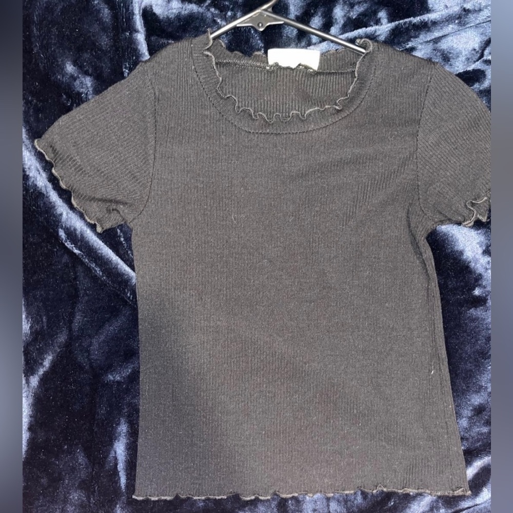size small black tight shirt